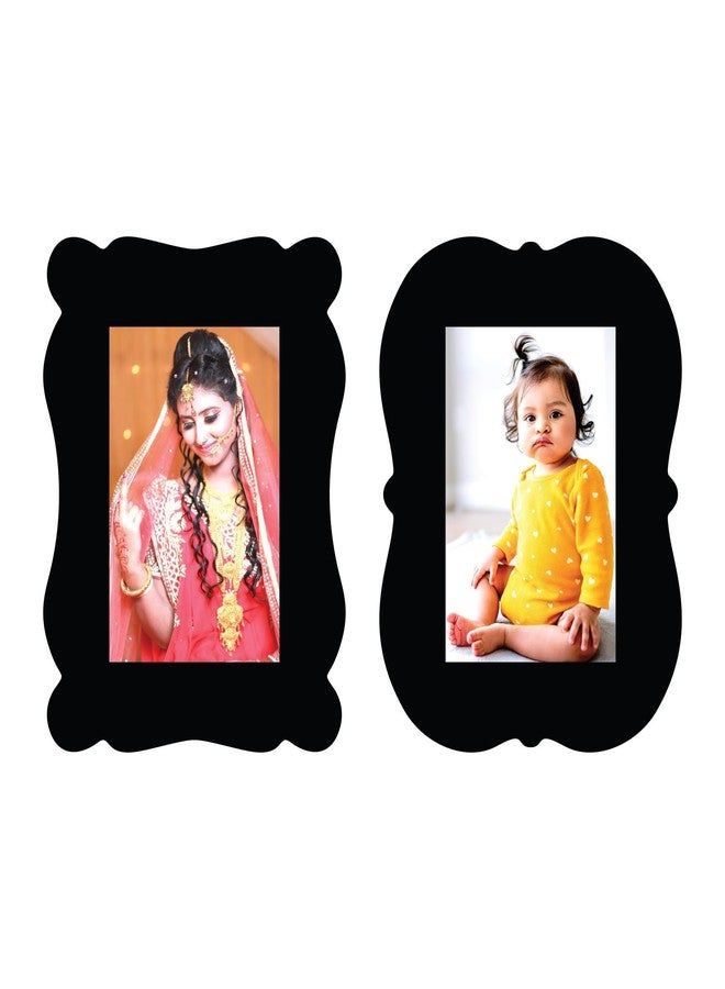 Creative Arts n Frames Wooden 5 x 7 inch Photo Frame Set Home Decor Items Wall Decoration for living room Anniversary Birthday (Set of 2 Picture Frame Photo Size 5 x 7 inch Frame Size 8 x 10 inch) - Image 1